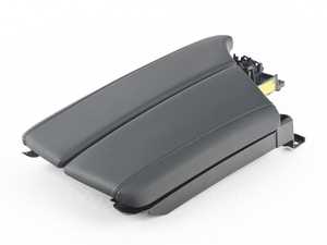 Leather Armrest - Front Center - Schwarz - F10