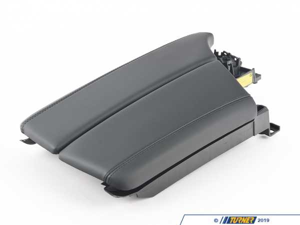 Genuine BMW Leather Armrest - Front Center - Schwarz - F10 51168050274