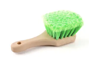 Wheel & Rim Flagged Tip Brush - Green - Priced Each