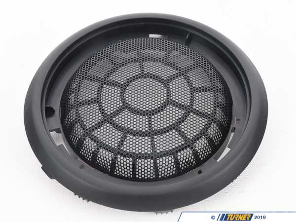 Genuine MINI Genuine BMW Cover, Speaker, Metal, Right - Carbon Black - 51437365718 51437365718