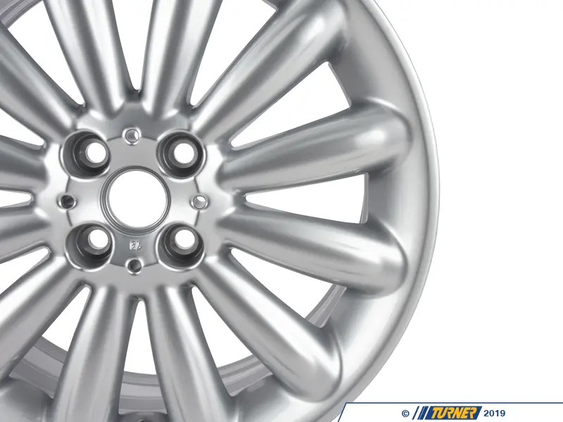 36116795455 - Genuine MINI Light Alloy Rim, Silver 7Jx17 Et:48