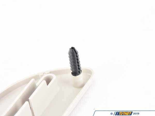 Genuine BMW Seat Belt Outlet Cover - Right - Ivory White - F12, F13 52207266306