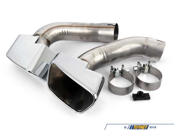 Genuine BMW M Performance BMW M Performance Chrome Exhaust Tip Set - F15 35i/iX N55 18302287154