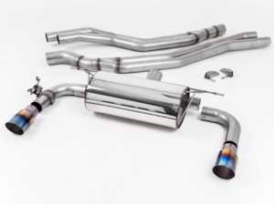 Performance Race Cat Back - Burnt Titanium Tips - F22 M240