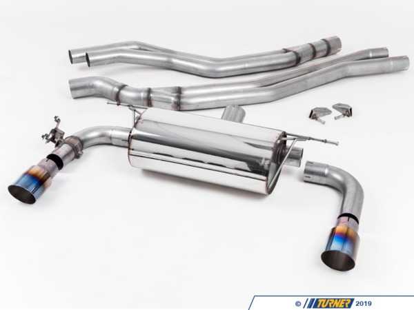 Milltek Sport Performance Race Cat Back - Burnt Titanium Tips - F22 M240 SSXBM1059