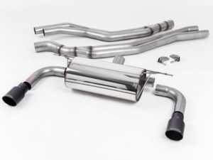 Performance Street Cat Back - Black Tips - F22 M240