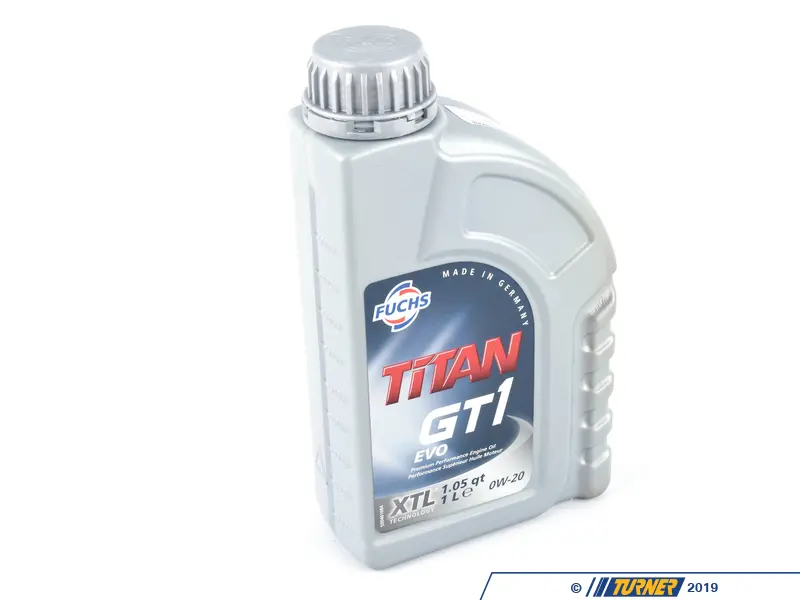 激安！FUCHS TITAN GT1 EVO 0W-20 20L ① 0W20GT1EVO - Fuchs TITAN GT1 Engine Oil (0w-20) - 1 Liter | Turner