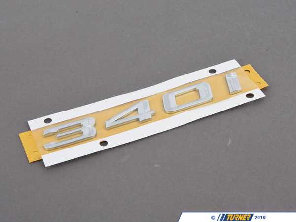 Genuine BMW Genuine BMW Emblem - "340i" for Trunk Lid - F30 340i 51147423788
