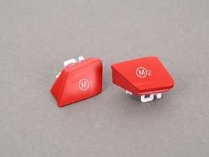 Autotecknic M1/M2 Button Set - Satin Red - F80 M3, F82/F83 M4