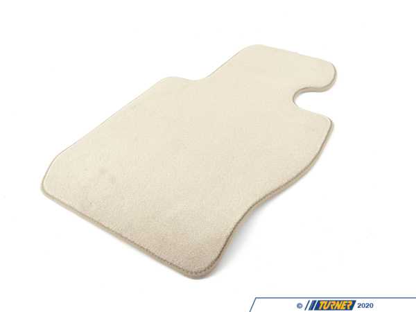 Genuine BMW Floor Mat Velours Driver Side - Oyster - F30, F31, F34 51477332096