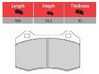 Centric Brembo Calipers Lotus, A, C, F - Street Brake Pad Set - Posi-Quiet Semi-Metallic - (NO LONGER AVAILABLE) TMS16484 View 9