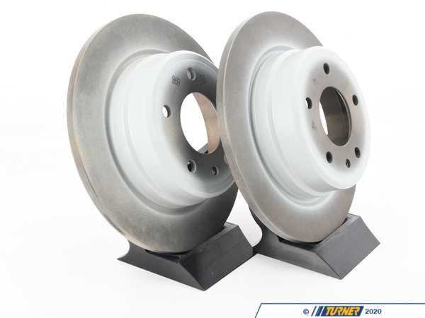 Genuine BMW Rear Brake Rotors Pair - (300x12) 34211165257