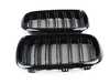 ECS Replacement Dual-Slats Gloss Black Front Grilles - F15 X5 F85 X5M F16 X6 F86 X6M BM-0174-DS-GB View 4