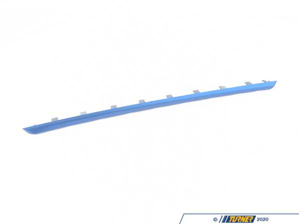 Genuine BMW Accent Molding - Rear Left - Estoril Blue - F30, F31 51428066313