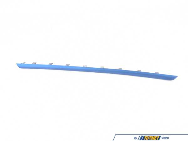 Genuine BMW Accent Modling - Rear Right - Estoril Blue - F30, F31 51428066314