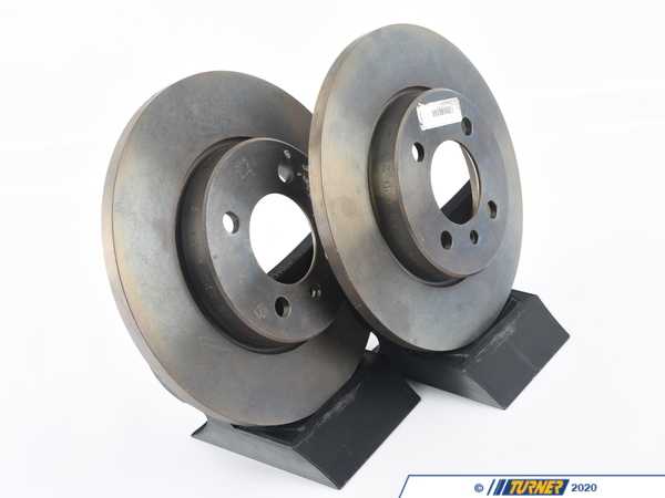 Genuine BMW Front Brake Rotors - Pair (260X12) 34116752434