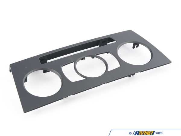 Genuine BMW Front Plate Of Controls Air Conditioner - E82, E90, E91, E92, E93 64116966404