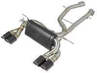 AFE AFE MACH Force-Xp 2-1/2in Stainless Steel Axle Back Exhaust System - Polished, Black, Or Carbon Fiber Tips - F80/82/83 M3 M4 S55 49-36338PDK