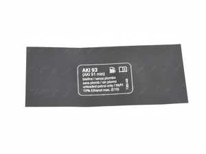 Genuine BMW Label "Premium Fuel Unleade - 71227850448