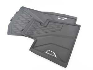 Genuine BMW Front All Weather Floor Mat Set - Black - G05 X5, G06 X6, G07 X7