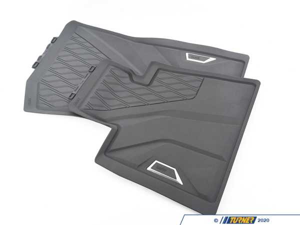 Genuine BMW Genuine BMW Front All Weather Floor Mat Set - Black - G05 X5, G06 X6, G07 X7 51472458551