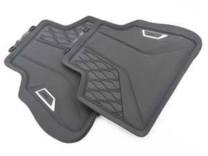 Genuine BMW Rear All Weather Floor Mat Set - Black - G05 X5