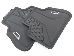 Genuine BMW Rear All Weather Floor Mat Set - Black - G05 X5