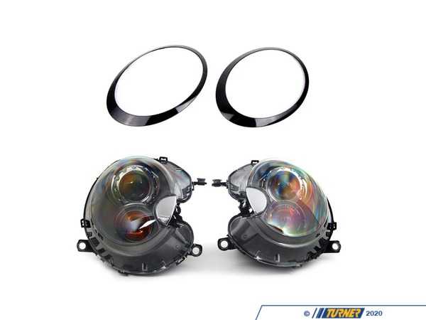 Packaged by Turner Xenon Headlight Titanium Gray 25 W And Black Line Trim - Set 63102347698TKT