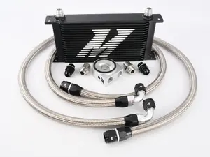 BMW Universal Oil Cooler - 19 Row - Black