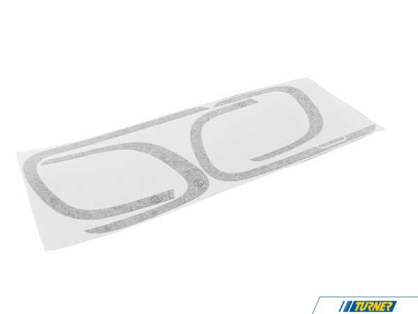 Genuine MINI John Cooper Work Bumper Highlighted Sticker Kit - Jet Black  51142468933