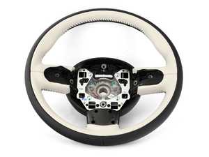 Genuine MINI Sport Steering Wheel, Leather Mini Yours - 32306855736
