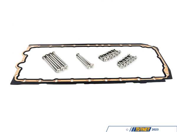 Genuine BMW Oil Pan Gasket - With Bolts - N52 & N54 3.0L 11132210959KT2