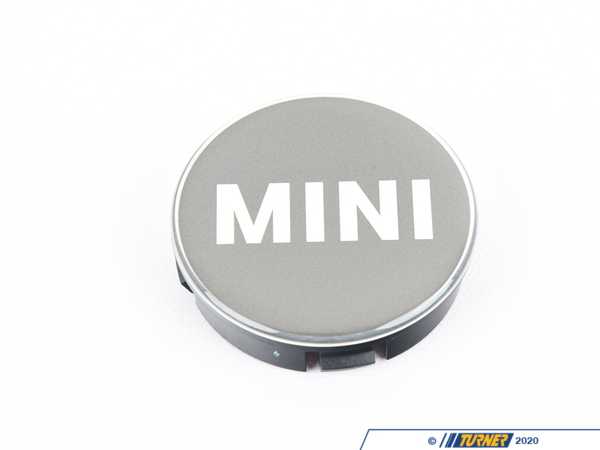 Genuine MINI CENTER CAP - MELTING SILVER 36132467429