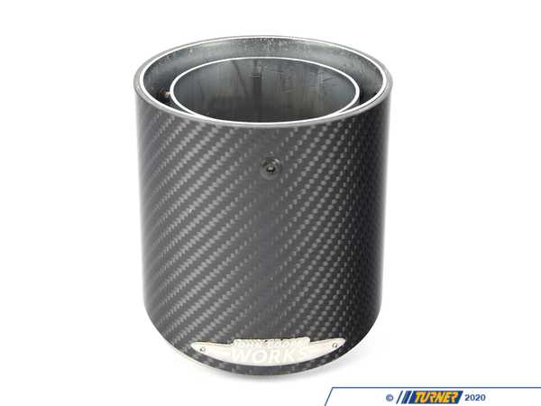 Genuine MINI JCW Carbon Fiber Tail Pipe Trim - Priced Each  18302468715