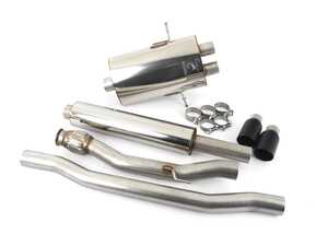 Scorpion Cat-Back Exhaust System 90mm Daytona Black Ceramic Tailpipes - Resonated 