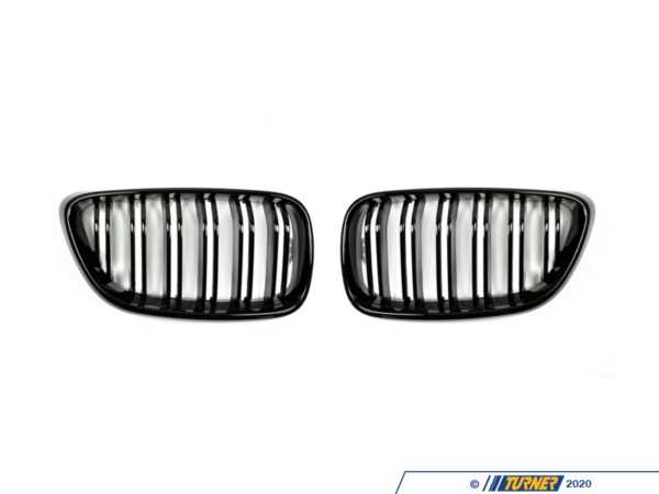 ECS Gloss Black Dual Slats Blackout Grille Set - F22  015737ECS02A