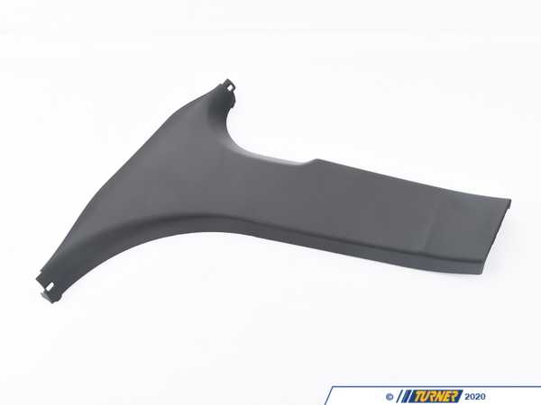Genuine BMW Genuine BMW Cover, B-column Bottom Left - 51437288219 - Schwarz 51437288219