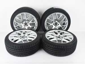 18" Alzor Style 620 "Ready-To-Roll" OEM+ Fitment Square Wheel & Tire Package - w/ Continental Tires - Mercedes W212 E-Class