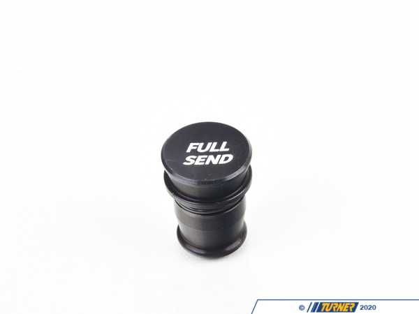 ECS Billet Power Port Plug - "Full Send" - Black Anodized 028636ECS07-03