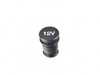 ECS Billet Power Port Plug - "12V" - Black Anodized 028636ECS02-03 View 1