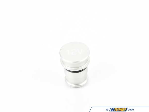 ECS Billet Power Port Plug - "12V" - Clear Anodized 028636ECS02-02