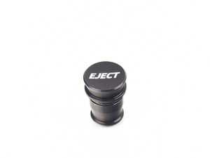 Billet Power Port Plug - "Eject" - Black Anodized