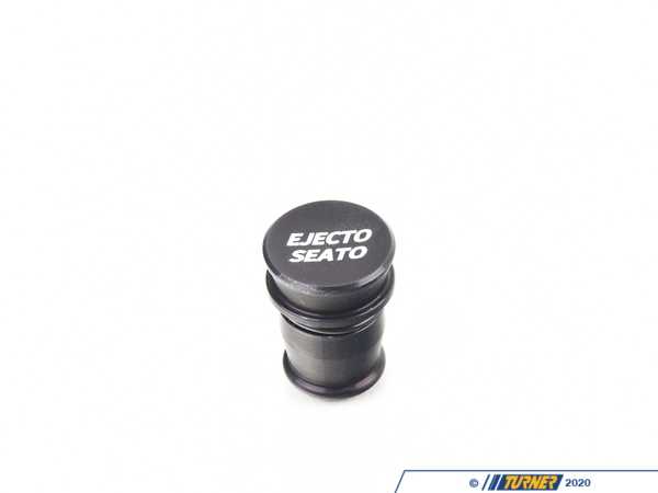 ECS Billet Power Port Plug - "Ejecto Seato" - Black Anodized 028636ECS06-03