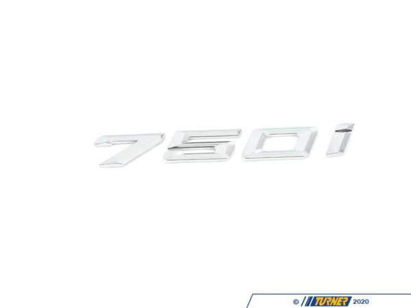 Genuine BMW Model Emblem - 750I - G11 51147376812