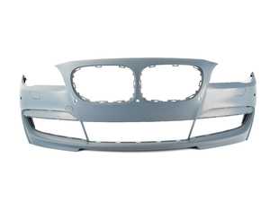 Genuine BMW M Sport Front Bumper - Primered - BMW F01/02 7-Series (w/ PDC)