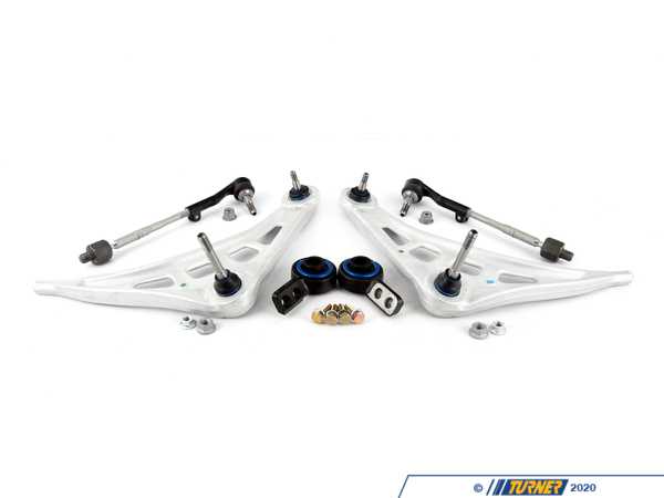 Packaged by Turner E46 Front Control Arm Swap Kit - w/ E46 Monoball Conversion Bearings - E36 Non-M, E30 Non-M 019891tmscaKT