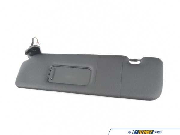 Genuine BMW Sun Visor With Label - Left - Black - F12 51167294697