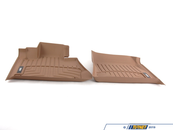 Genuine BMW Genuine BMW Front All Weather Rubber Floor Mat Set - Beige - E53 X5 82110419041