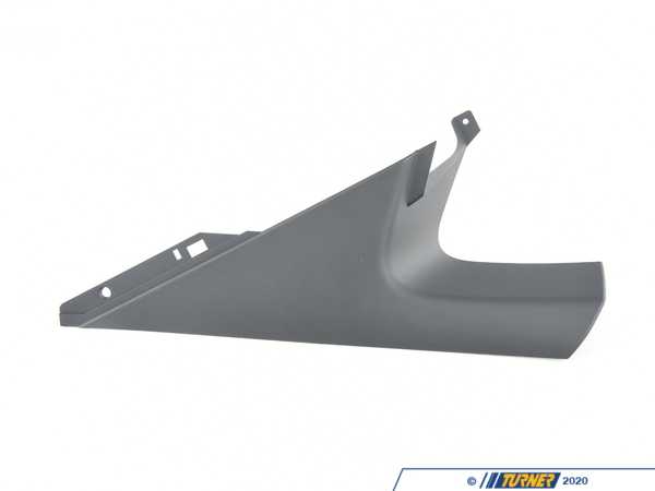 Genuine BMW Column C Cover - Right - Black - Z4 51433428460
