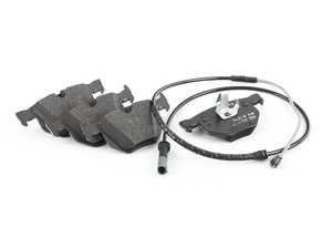 SET OF BRAKE PADS WITH WEAR